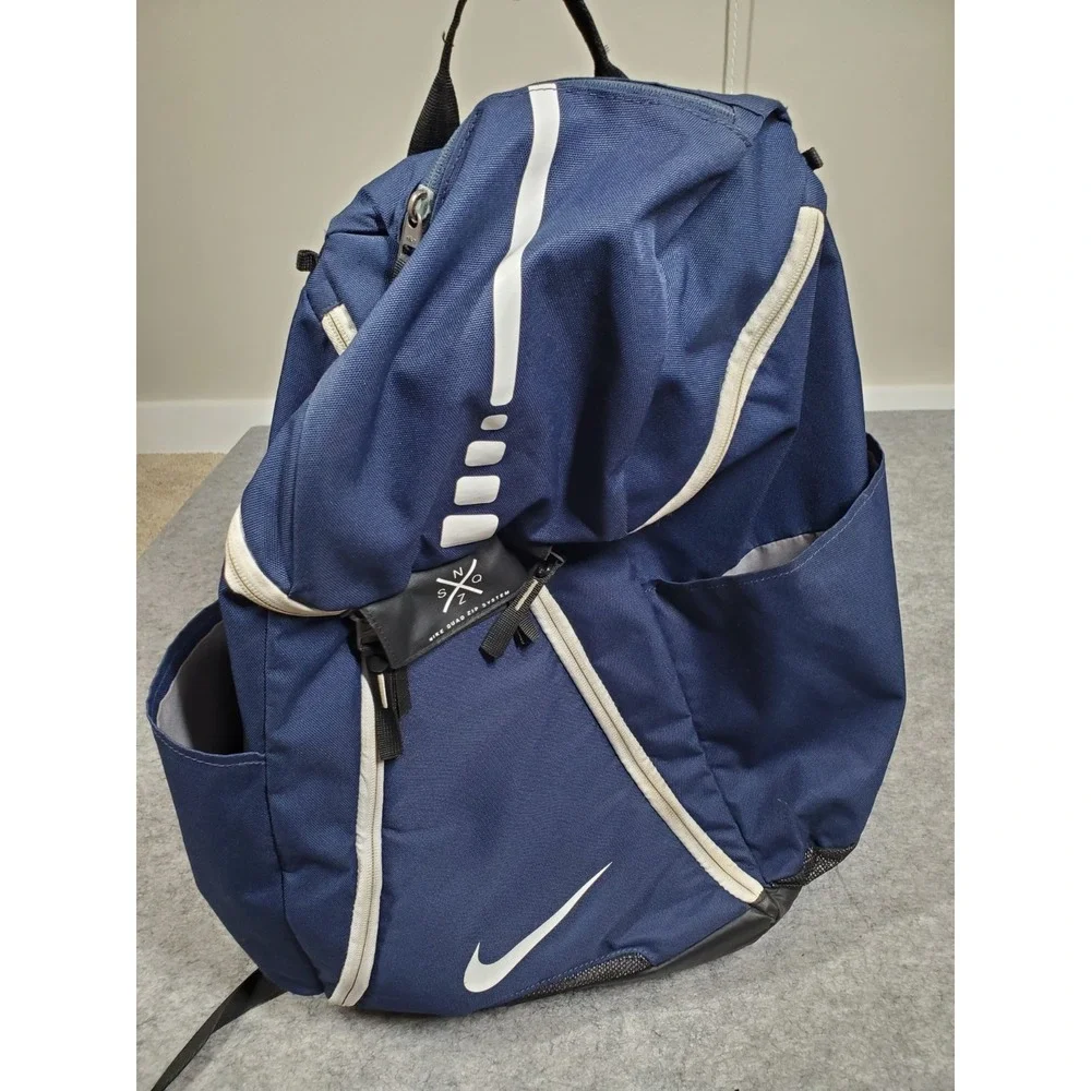 Nike Elite Quad Zip Hoops Black Backpack School Basketball Travel Gym Bag